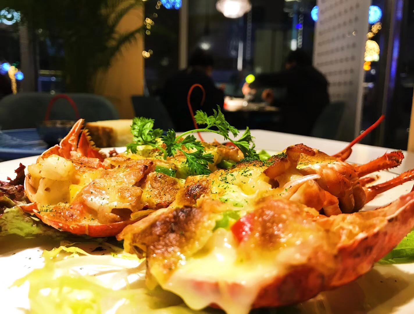龙虾焗饭图片_西餐焗龙虾_意式焗龙虾